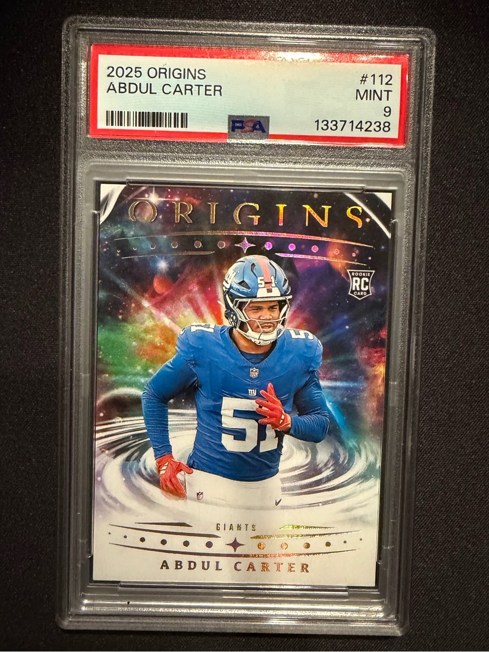 PSA 9 Panini Rookie Abdul Carter Origins